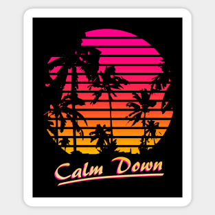 Calm Down Sticker